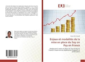 Seller image for Enjeux et modalits de la mise en place du Say on Pay en France for sale by BuchWeltWeit Ludwig Meier e.K.