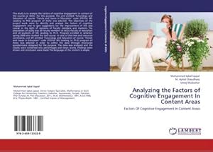 Immagine del venditore per Analyzing the Factors of Cognitive Engagement In Content Areas venduto da BuchWeltWeit Ludwig Meier e.K.