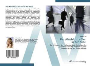 Immagine del venditore per Der Abschlussprfer in der Krise venduto da BuchWeltWeit Ludwig Meier e.K.