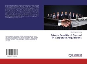 Bild des Verkufers fr Private Benefits of Control in Corporate Acquisitions zum Verkauf von BuchWeltWeit Ludwig Meier e.K.