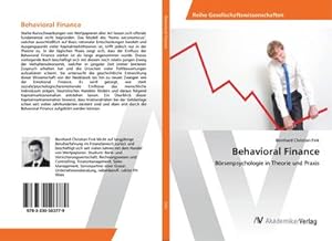 Seller image for Behavioral Finance for sale by BuchWeltWeit Ludwig Meier e.K.