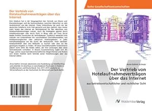 Imagen del vendedor de Der Vertrieb von Hotelaufnahmevertrgen ber das Internet a la venta por BuchWeltWeit Ludwig Meier e.K.
