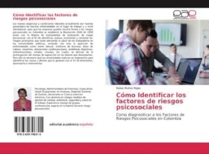 Imagen del vendedor de Cmo Identificar los factores de riesgos psicosociales a la venta por BuchWeltWeit Ludwig Meier e.K.