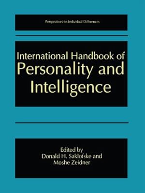 Seller image for International Handbook of Personality and Intelligence for sale by BuchWeltWeit Ludwig Meier e.K.