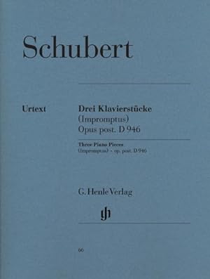 Seller image for Schubert, Franz - 3 Klavierstcke (Impromptus) op. post. D 946 for sale by BuchWeltWeit Ludwig Meier e.K.