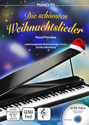 Imagen del vendedor de Piano-TV: Die schnsten Weihnachtslieder, m. 1 DVD-ROM a la venta por BuchWeltWeit Ludwig Meier e.K.