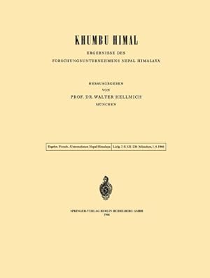 Immagine del venditore per Khumbu Himal  Ergebnisse des Forschungsunternehmens Nepal Himalaya venduto da BuchWeltWeit Ludwig Meier e.K.