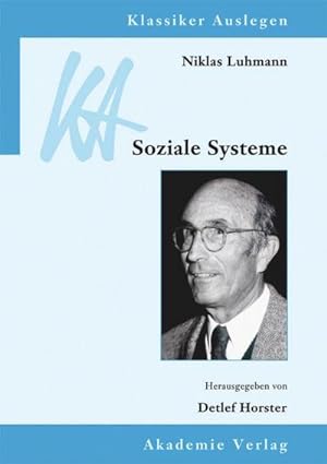 Imagen del vendedor de Niklas Luhmann: Soziale Systeme a la venta por BuchWeltWeit Ludwig Meier e.K.