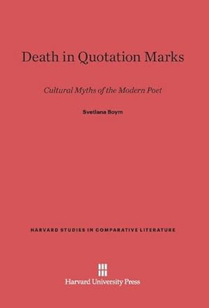 Imagen del vendedor de Death in Quotation Marks a la venta por BuchWeltWeit Ludwig Meier e.K.