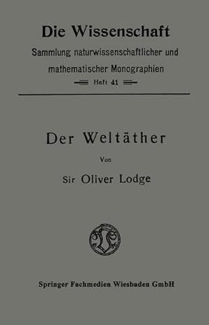 Bild des Verk�ufers f�r Der Welt�ther zum Verkauf von BuchWeltWeit Ludwig Meier e.K.