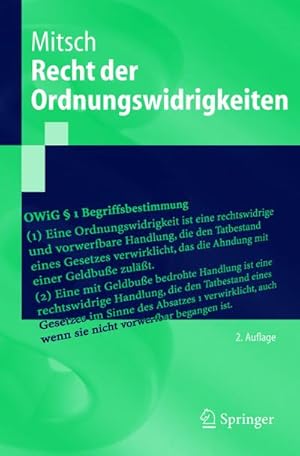 Seller image for Recht der Ordnungswidrigkeiten for sale by BuchWeltWeit Ludwig Meier e.K.