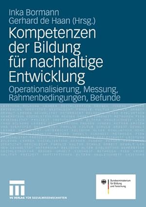 Seller image for Kompetenzen der Bildung fr nachhaltige Entwicklung for sale by BuchWeltWeit Ludwig Meier e.K.