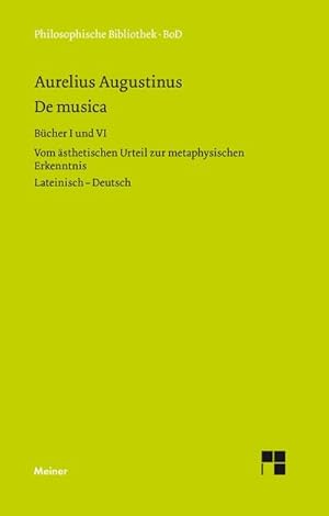 Seller image for De musica. Buch I und VI for sale by BuchWeltWeit Ludwig Meier e.K.