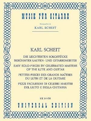 Image du vendeur pour Die leichtesten Solostcke berhmter Lauten- und Gitarrenmeister mis en vente par BuchWeltWeit Ludwig Meier e.K.