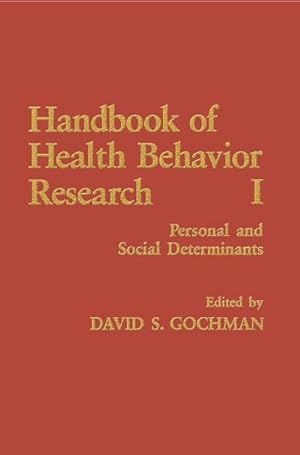 Seller image for Handbook of Health Behavior Research I for sale by BuchWeltWeit Ludwig Meier e.K.