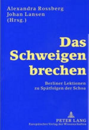 Imagen del vendedor de Das Schweigen brechen a la venta por BuchWeltWeit Ludwig Meier e.K.