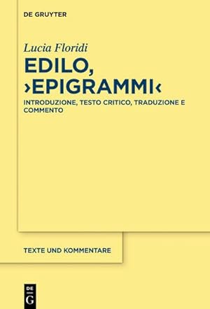 Seller image for Edilo, Epigrammi for sale by BuchWeltWeit Ludwig Meier e.K.