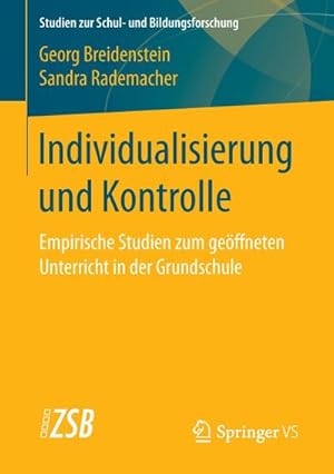 Immagine del venditore per Individualisierung und Kontrolle venduto da BuchWeltWeit Ludwig Meier e.K.