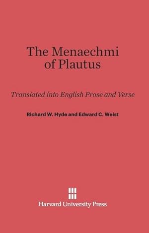 Image du vendeur pour The Menaechmi of Plautus mis en vente par BuchWeltWeit Ludwig Meier e.K.