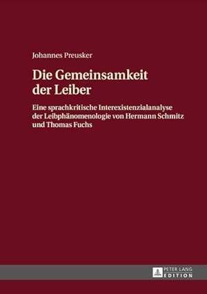 Immagine del venditore per Die Gemeinsamkeit der Leiber venduto da BuchWeltWeit Ludwig Meier e.K.