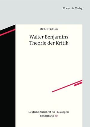Immagine del venditore per Walter Benjamins Theorie der Kritik venduto da BuchWeltWeit Ludwig Meier e.K.