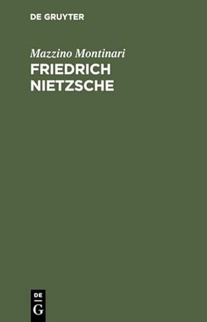 Immagine del venditore per Friedrich Nietzsche venduto da BuchWeltWeit Ludwig Meier e.K.