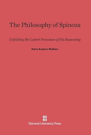 Bild des Verkufers fr The Philosophy of Spinoza zum Verkauf von BuchWeltWeit Ludwig Meier e.K.