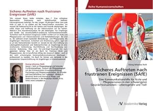 Image du vendeur pour Sicheres Auftreten nach frustranen Ereignissen (SAfE) mis en vente par BuchWeltWeit Ludwig Meier e.K.