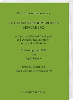 Seller image for Latin Manuscript Books before 1600 for sale by BuchWeltWeit Ludwig Meier e.K.