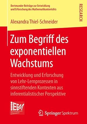 Bild des Verkufers fr Zum Begriff des exponentiellen Wachstums zum Verkauf von BuchWeltWeit Ludwig Meier e.K.