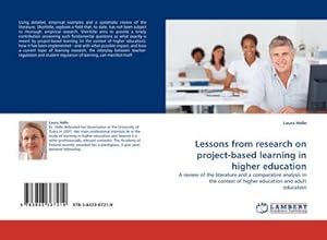 Seller image for Lessons from research on project-based learning in higher education for sale by BuchWeltWeit Ludwig Meier e.K.