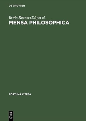 Seller image for Mensa philosophica for sale by BuchWeltWeit Ludwig Meier e.K.