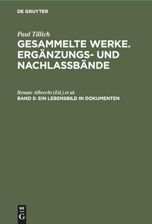 Seller image for Ein Lebensbild in Dokumenten for sale by BuchWeltWeit Ludwig Meier e.K.