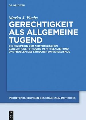 Seller image for Gerechtigkeit als allgemeine Tugend for sale by BuchWeltWeit Ludwig Meier e.K.