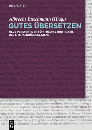 Seller image for Gutes bersetzen for sale by BuchWeltWeit Ludwig Meier e.K.