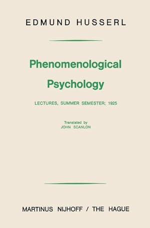 Seller image for Phenomenological Psychology for sale by BuchWeltWeit Ludwig Meier e.K.