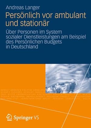 Seller image for Persnlich vor ambulant und stationr for sale by BuchWeltWeit Ludwig Meier e.K.