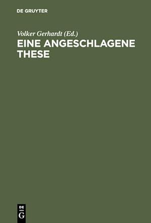 Image du vendeur pour Eine angeschlagene These mis en vente par BuchWeltWeit Ludwig Meier e.K.