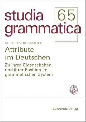 Seller image for Attribute im Deutschen for sale by BuchWeltWeit Ludwig Meier e.K.