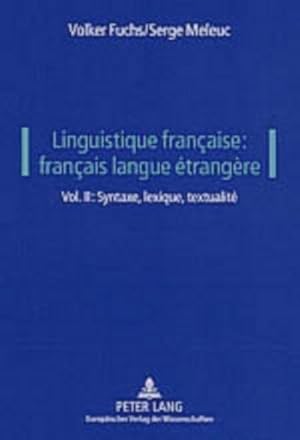 Immagine del venditore per Linguistique franaise: franais langue trangre venduto da BuchWeltWeit Ludwig Meier e.K.