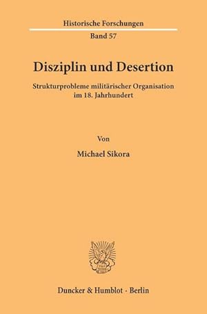 Immagine del venditore per Disziplin und Desertion. venduto da BuchWeltWeit Ludwig Meier e.K.
