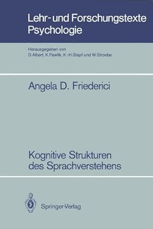 Seller image for Kognitive Strukturen des Sprachverstehens for sale by BuchWeltWeit Ludwig Meier e.K.