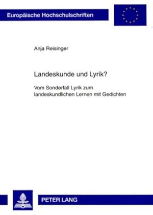 Seller image for Landeskunde und Lyrik? for sale by BuchWeltWeit Ludwig Meier e.K.