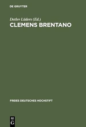 Bild des Verkufers fr Clemens Brentano zum Verkauf von BuchWeltWeit Ludwig Meier e.K.