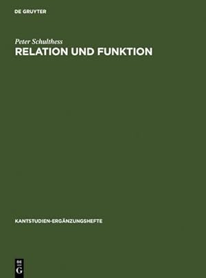 Bild des Verkufers fr Relation und Funktion zum Verkauf von BuchWeltWeit Ludwig Meier e.K.