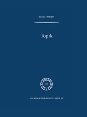 Image du vendeur pour Topik mis en vente par BuchWeltWeit Ludwig Meier e.K.