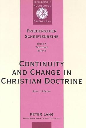 Bild des Verkufers fr Continuity and Change in Christian Doctrine zum Verkauf von BuchWeltWeit Ludwig Meier e.K.