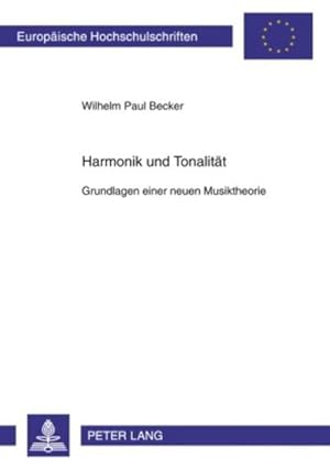 Seller image for Harmonik und Tonalitt for sale by BuchWeltWeit Ludwig Meier e.K.