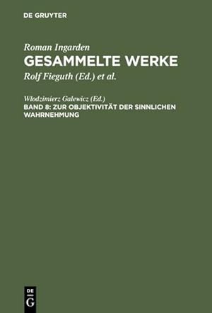 Seller image for Zur Objektivitt der sinnlichen Wahrnehmung for sale by BuchWeltWeit Ludwig Meier e.K.