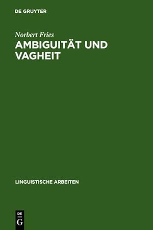 Bild des Verkufers fr Ambiguitt und Vagheit zum Verkauf von BuchWeltWeit Ludwig Meier e.K.